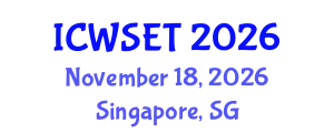International Conference on Women in Science, Engineering and Technology (ICWSET) November 18, 2026 - Singapore, Singapore