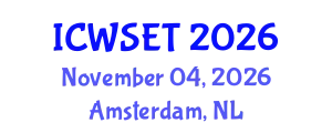 International Conference on Women in Science, Engineering and Technology (ICWSET) November 04, 2026 - Amsterdam, Netherlands