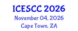 International Conference on Earth Science and Climate Change (ICESCC) November 04, 2026 - Cape Town, South Africa