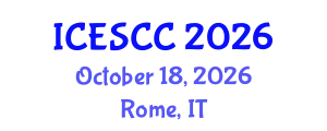 International Conference on Earth Science and Climate Change (ICESCC) October 18, 2026 - Rome, Italy