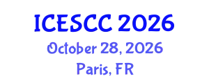 International Conference on Earth Science and Climate Change (ICESCC) October 28, 2026 - Paris, France