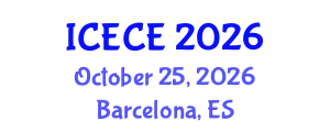 International Conference on Electronics and Communication Engineering (ICECE) October 25, 2026 - Barcelona, Spain