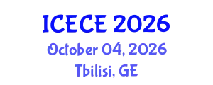 International Conference on Electronics and Communication Engineering (ICECE) October 04, 2026 - Tbilisi, Georgia