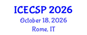 International Conference on Electronics, Control and Signal Processing (ICECSP) October 18, 2026 - Rome, Italy