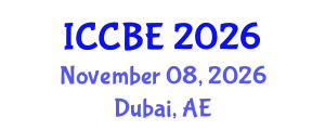 International Conference on Civil and Building Engineering (ICCBE) November 08, 2026 - Dubai, United Arab Emirates