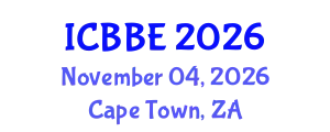 International Conference on Biophysical and Biomedical Engineering (ICBBE) November 04, 2026 - Cape Town, South Africa
