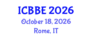 International Conference on Biophysical and Biomedical Engineering (ICBBE) October 18, 2026 - Rome, Italy