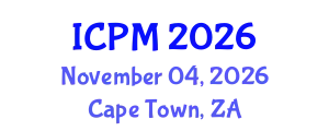 International Conference on Physics and Mathematics (ICPM) November 04, 2026 - Cape Town, South Africa