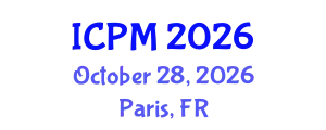 International Conference on Physics and Mathematics (ICPM) October 28, 2026 - Paris, France