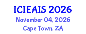 International Conference on Industrial, Engineering and Applied Intelligent Systems (ICIEAIS) November 04, 2026 - Cape Town, South Africa