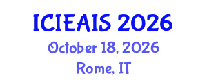 International Conference on Industrial, Engineering and Applied Intelligent Systems (ICIEAIS) October 18, 2026 - Rome, Italy
