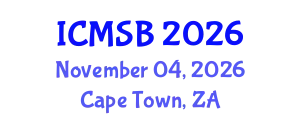 International Conference on Mathematics, Statistics and Biostatistics (ICMSB) November 04, 2026 - Cape Town, South Africa