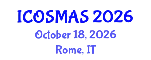 International Conference on Orthopedics, Sports Medicine and Arthroscopic Surgery (ICOSMAS) October 18, 2026 - Rome, Italy