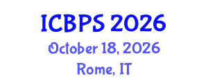International Conference on Behavioral and Psychological Sciences (ICBPS) October 18, 2026 - Rome, Italy