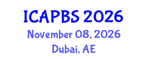 International Conference on Applied Psychology and Behavioral Sciences (ICAPBS) November 08, 2026 - Dubai, United Arab Emirates