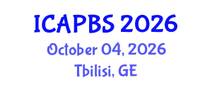 International Conference on Applied Psychology and Behavioral Sciences (ICAPBS) October 04, 2026 - Tbilisi, Georgia