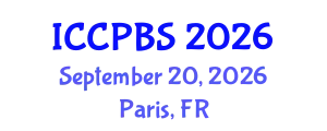 International Conference on Cognitive, Psychological and Behavioral Sciences (ICCPBS) September 20, 2026 - Paris, France