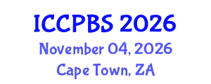International Conference on Cognitive, Psychological and Behavioral Sciences (ICCPBS) November 04, 2026 - Cape Town, South Africa