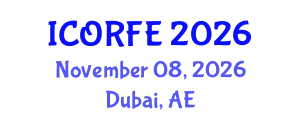 International Conference on Operations Research and Financial Engineering (ICORFE) November 08, 2026 - Dubai, United Arab Emirates