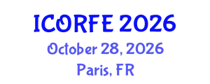 International Conference on Operations Research and Financial Engineering (ICORFE) October 28, 2026 - Paris, France