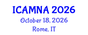 International Conference on Applied Mathematics and Numerical Analysis (ICAMNA) October 18, 2026 - Rome, Italy