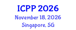 International Conference on Plasma Physics (ICPP) November 18, 2026 - Singapore, Singapore
