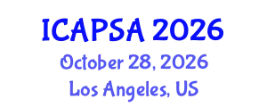 International Conference on Atomic Physics, Systems and Applications (ICAPSA) October 28, 2026 - Los Angeles, United States