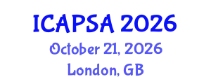 International Conference on Atomic Physics, Systems and Applications (ICAPSA) October 21, 2026 - London, United Kingdom