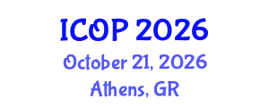 International Conference on Optics and Photonics (ICOP) October 21, 2026 - Athens, Greece