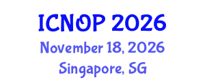 International Conference on Nanotechnology, Optoelectronics and Photonics (ICNOP) November 18, 2026 - Singapore, Singapore