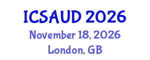 International Conference on Sustainable Architecture and Urban Design (ICSAUD) November 18, 2026 - London, United Kingdom