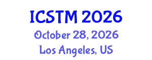 International Conference on Sustainable Tourism Management (ICSTM) October 28, 2026 - Los Angeles, United States