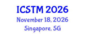 International Conference on Sustainable Tourism Management (ICSTM) November 18, 2026 - Singapore, Singapore