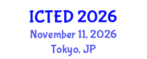International Conference on Technology, Education and Development (ICTED) November 11, 2026 - Tokyo, Japan