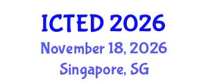 International Conference on Technology, Education and Development (ICTED) November 18, 2026 - Singapore, Singapore