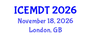 International Conference on Education Media Design and Technology (ICEMDT) November 18, 2026 - London, United Kingdom
