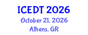 International Conference on Educational Design and Technology (ICEDT) October 21, 2026 - Athens, Greece