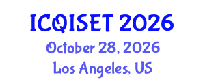 International Conference on Quantum Information Science, Engineering and Technology (ICQISET) October 28, 2026 - Los Angeles, United States