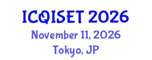 International Conference on Quantum Information Science, Engineering and Technology (ICQISET) November 11, 2026 - Tokyo, Japan