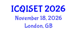 International Conference on Quantum Information Science, Engineering and Technology (ICQISET) November 18, 2026 - London, United Kingdom