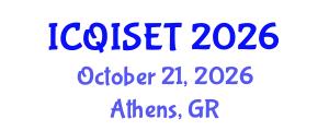 International Conference on Quantum Information Science, Engineering and Technology (ICQISET) October 21, 2026 - Athens, Greece