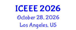 International Conference on Ecological and Environmental Engineering (ICEEE) October 28, 2026 - Los Angeles, United States