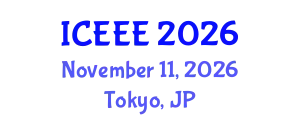 International Conference on Ecological and Environmental Engineering (ICEEE) November 11, 2026 - Tokyo, Japan