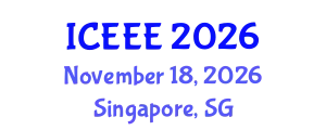 International Conference on Ecological and Environmental Engineering (ICEEE) November 18, 2026 - Singapore, Singapore