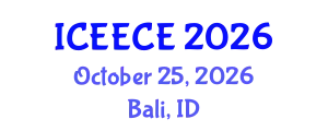 International Conference on Energy, Environmental and Chemical Engineering (ICEECE) October 25, 2026 - Bali, Indonesia