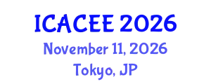 International Conference on Architectural, Civil and Environmental Engineering (ICACEE) November 11, 2026 - Tokyo, Japan