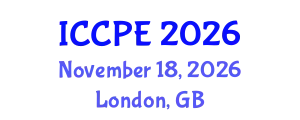 International Conference on Chemical and Process Engineering (ICCPE) November 18, 2026 - London, United Kingdom