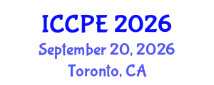 International Conference on Chemical and Process Engineering (ICCPE) September 20, 2026 - Toronto, Canada