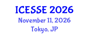 International Conference on Earth and Space Sciences and Engineering (ICESSE) November 11, 2026 - Tokyo, Japan
