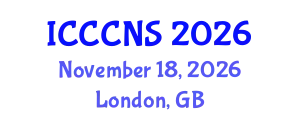 International Conference on Computer Communications and Networks Security (ICCCNS) November 18, 2026 - London, United Kingdom